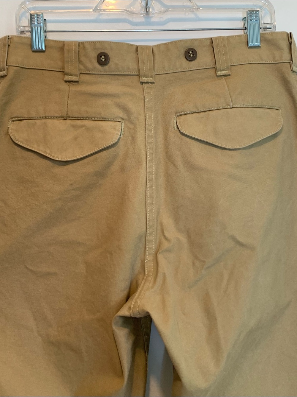 Filson Pants Dry Tin Cloth Canvas Work Pants 31x30 Suspender Buttons - Picture 4 of 8